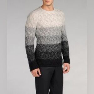 Emporio Armani Gradient Cable Knit Sweater N279-7